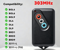 Télécommande de remplacement pour porte de garage BOSS 303 MHz à 3 boutons, émetteur pour ouvre-portes 303 MHz BHT4/BOL4/BOL6/BRD1