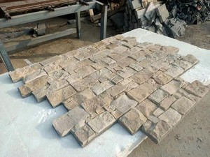 저렴한 가격 노란색 석회암 천연석 벽 클래딩 타일 - Product Image 5