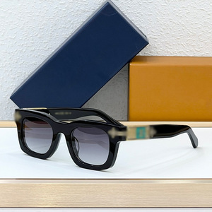 Gafas de Sol Cuadradas Z2556, Montura de Acetato Negro, Protección UV400, Estilo Urbano Unisex - Product Image 1