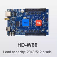 Huidu HD-W66 avec LAN + USB + WiFi sans fil P10 Led Module Led signe affichage Led contrôleur carte Huidu W66