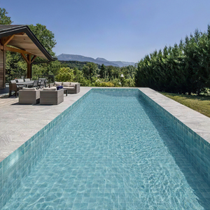 Piastrelle per Piscina 150x150mm Lucide Antiscivolo in Ceramica Stampata a Getto d'Inchiostro per Progetti di Piscine in Ville e Hotel - Product Image 2