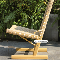 Chaise longue d'extérieur légère et portable, chaise inclinable moderne en aluminium pour patio, jardin, balcon, résistante aux intempéries