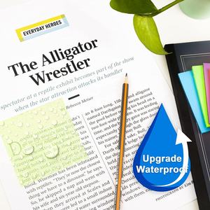 Pegatina adhesiva de plástico transparente para mascotas, notas adhesivas extraíbles con goma translúcida de un solo lado transparente - Product Image 6