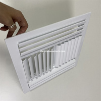 Tailles personnalisées en aluminium HVAC Grille de retour à 4 voies pour registres d'aération de plafond suspendu