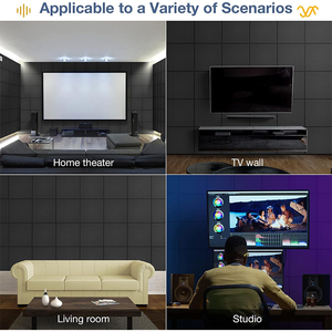 Adhesivo Decorativo Acústico de Fibra de Poliéster de Alta Densidad para una Absorción de Sonido y Reducción de Ruido Superior - Product Image 6