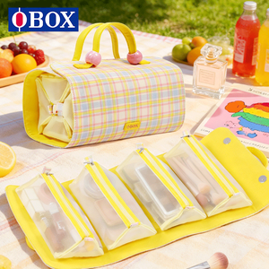 4 kits de sacs de maquillage/kit de toilette à suspendre, organisateur de voyage pour femmes, 4 sacs de rangement amovibles - Organiser le maquillage, les cosmétiques - Product Image 1