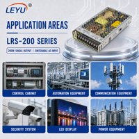 LRS-200-48 211.2W 48V 4.4A Tek Çıkışlı Anahtarlamalı Güç Kaynağı AC 110V 220V LED Ekran için Seçilebilir