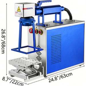 Máquina de marcado láser de fibra portátil de 150x150mm 30W, nueva garantía de 1 año, grabador láser de Metal, refrigeración por aire, compatible con gráfico LAS - Product Image 2