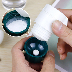 กล่องพลาสติกพกพาสำหรับขายส่ง กล่องเก็บยาเม็ด ยาผง พร้อมที่ตัดยา - Product Image 6