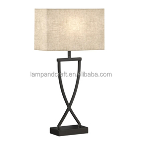 Lámpara de Escritorio de Metal Blanca para Vestíbulo de Hotel, Habitación de Huéspedes, Sala de Estar, Dormitorio, Oficina, Decoración de Iluminación para el Hogar - Product Image 4