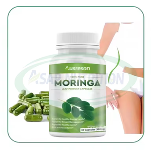 Extrait de feuilles de <span class=keywords><strong>Moringa</strong></span> Oleifera, <span class=keywords><strong>poudre</strong></span> de <span class=keywords><strong>Moringa</strong></span> 1000 mg, complément alimentaire pour la peau, soutien du métabolisme et du système immunitaire, capsules de feuilles de <span class=keywords><strong>Moringa</strong></span> biologiques - Product Image 1