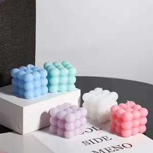 Modern Fashion Rubik's Cube Bubble Candles Popular Fragrance Candle Gift for Wedding New Year Christmas Holiday Decorating