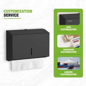 ที่ใส่กระดาษเช็ดมือแบบติดผนัง FANDA รุ่นโมเดิร์น ผลิตจากเหล็ก เป็นมิตรกับสิ่งแวดล้อม ติดตั้งใต้ตู้ - Product Image 5