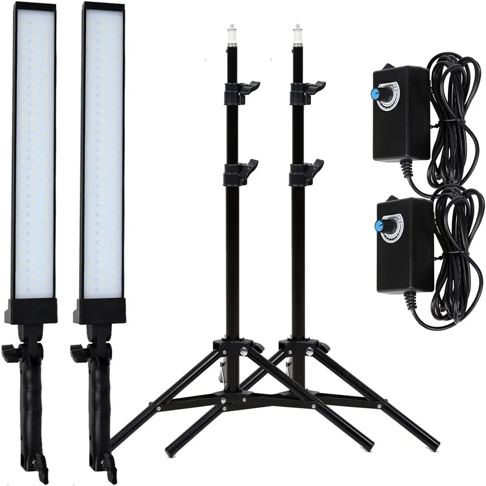 24W Camera Photo LED Studio Video Handheld Photography Light Aluminum LED Fill Stick Light With Stand