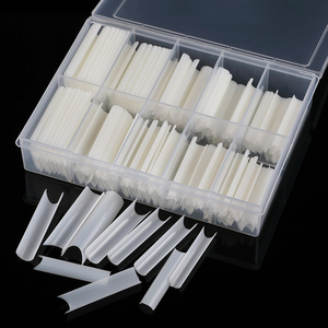 OEM-uñas postizas ultrafinas para salón, Uñas postizas Extra largas XXL, en forma de C - Product Image 1