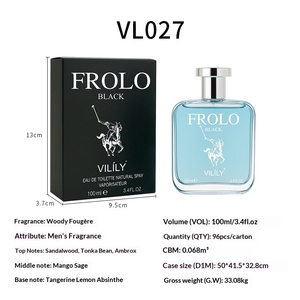 Perfume en Spray para Comercio Exterior Transfronterizo, Venta Directa del Fabricante Vilily, 100ML, Tamaño Completo, Popular, Bestseller en Muchos Países, para Hombre - Product Image 4