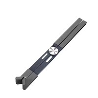 Support d'ordinateur portable réglable, support de tablette de bureau, hauteur réglable, pliable, portable, support d'ordinateur portable en aluminium