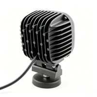 Nouvelle lampe de travail LED carrée de 4,9 pouces 40W, étanche IP68, 12-48V, lampe auxiliaire de conduite pour voiture, camion, chariot élévateur, machinerie, 2880LM 6000K