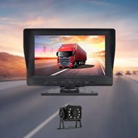 Cámara de Marcha Atrás Portátil IPS de 7 Pulgadas, Kit de Cámara de Estacionamiento, Impermeable, HD a Color, CVBS 720P 1080P para Camión, Furgoneta