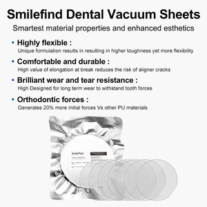 Sourire trouver des alignements invisibles dents redresser aligneur clair Tpu aligneurs de dents feuille orthodontique <span class=keywords><strong>dentaire</strong></span> feuille de formage sous vide - Product Image 3