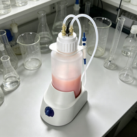 Système d'aspiration sous vide en plastique pour laboratoire, aspirateur de déchets liquides OEM avec capacité de 4L, 0-600mbar, 55dB pour la culture cellulaire