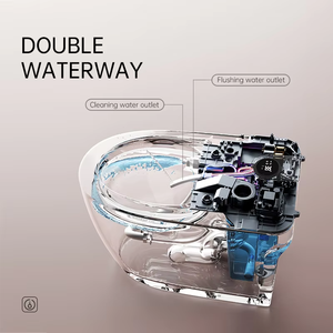 Cao cấp thông minh CHẬU VỆ SINH thiết kế hiện đại tự động tuôn ra nước nóng chỗ ngồi nhà vệ sinh thông minh với kiểm soát ứng dụng và bảo vệ rò rỉ - Product Image 6