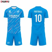 Maillots de football personnalisés en polyester, impression par sublimation, respirants, séchage rapide, pour hommes, vente en gros, qualité d'usine pour équipes
