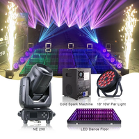 Plancher de danse lumineux 3D à LED, scène pour les fournitures de mariage, décoration de club, éclairage de fête, lumières de fête à LED avec contrôle