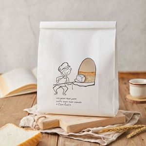 Bolsa de Papel Kraft Marrón para Alimentos, Económica y Personalizable, Venta al por Mayor, Acepta Diseño Personalizado, Bolsa de Papel Antigrasa para Alimentos - Product Image 3