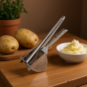 Prensa para papas de acero inoxidable, machacador manual, utensilio de cocina para cocinar - Product Image 3