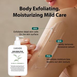 Loción Corporal Orgánica al por Mayor para Hidratar, Iluminar, Blanquear, Calmar, Suavizar y Exfoliar con AHA y BHA - Product Image 4