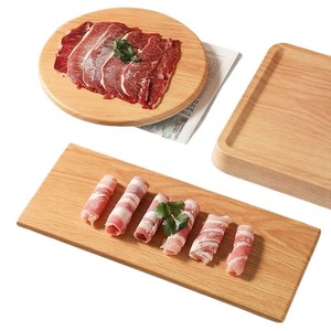 ถาดเสิร์ฟลายไม้เมลามีนทรงยาวรูปสี่เหลี่ยมผืนผ้าสำหรับเนื้อโรล บาร์บีคิว ใช้ในโรงแรม - Product Image 5