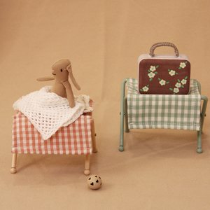Handmade <span class=keywords><strong>Rabbit</strong></span> Doll Set Với Thu Nhỏ Giường Ghế Và Vali-Dễ Thương Giả Vờ Chơi Đồ Chơi Cho Trẻ Em - Product Image 5