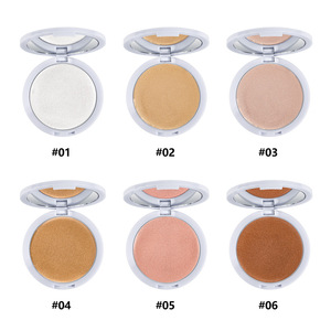 Cơ Thể Và Khuôn Mặt Pearlescent Ép <span class=keywords><strong>Highlighter</strong></span> Trang Điểm Thấp Moq Tùy Chỉnh 6 Màu Bronzer Và <span class=keywords><strong>Highlighter</strong></span> Cho Trang Điểm - Product Image 4