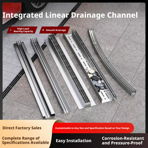 Factory-Direct Stainless Steel <b>Linear</b> <b>Drain</b> Cover and Channel: Corrosion-Resistant and Durable - Product Image 2
