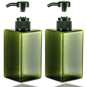 450ml Square Shape White PET <b>Mist</b> Plastic Spray <b>Bottle</b> with Pump Sprayer - Product Image 1