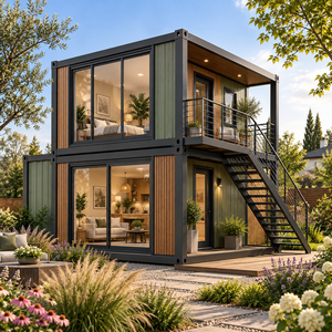 Casa de lujo moderna tipo villa, estructura de acero ligera, modular, prefabricada, en venta. - Product Image 6
