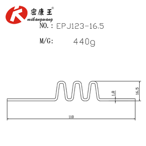 Dải cao su mở rộng, dừng nước cao su lượn sóng, đệm tường hình chữ W cầu mở rộng dải niêm phong - Product Image 3