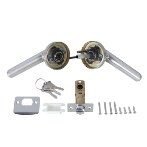 Poignée de porte avec serrure de style américain pour passage intime, en acier inoxydable, avec clé – Vente chaude usine - Product Image 6