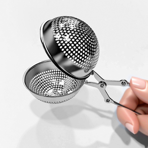 Đầy Màu sắc Snap bóng trà lọc thép không gỉ trà Infuser lọc với xử lý cho lá lỏng lẻo trà gia vị gia vị bán buôn - Product Image 5