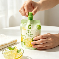 Pochette PE de qualité alimentaire 300 ml, durable, anti-fuite, avec bec verseur pour aliments pour bébés, purée de fruits