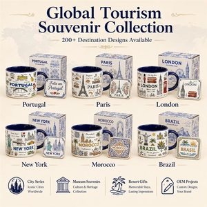 Mug souvenir en céramique de 10 oz avec les monuments de <span class=keywords><strong>Lisbonne</strong></span>, Portugal, tasse à <span class=keywords><strong>café</strong></span> en porcelaine, fabrication sur mesure, vente en gros - Product Image 5