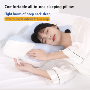Bantal tidur mendalam busa memori ortopedi ergonomis, penopang leher tengkuk pijat penutup dapat dilepas pereda nyeri leher - Product Image 2