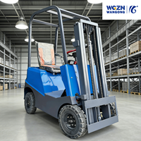 Chariot élévateur électrique miniature WGZN 0,5 tonne 0,8 tonne pour la logistique et le stockage en intérieur, chariot élévateur électrique à batterie au lithium entièrement hydraulique