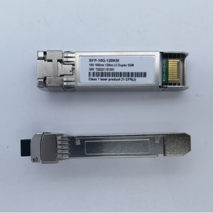 ตัวรับส่งสัญญาณ 10G Sfp ที่ใช้งานร่วมกันได้ 1550nm 120km Lc Duplex Ddm โมดูลไฟเบอร์ออปติกสำหรับการสื่อสารเครือข่าย - Product Image 1