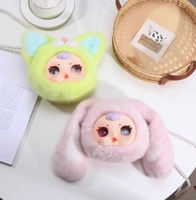 MM Lait Bonbon Bébé Sac à fermeture éclair Boîte aveugle en peluche Sac à dos tendance Pendentif Poupée mignonne