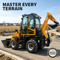 Livraison Gratuite Euro5 CE EPA Mini-chargeuse-pelleteuse araignée 4x4, Machine de construction, Petit tracteur agricole, Mini-tractopelle