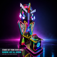 Machine de jeu d'arcade Big Punch Hammer : Test de force de frappe, récompense par tickets, fonctionne à monnayeur pour centre de jeux intérieur pour adultes