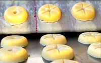 Ligne de production de boulangerie machine de fabrication de biscuits manuel conviviale pour l'opérateur