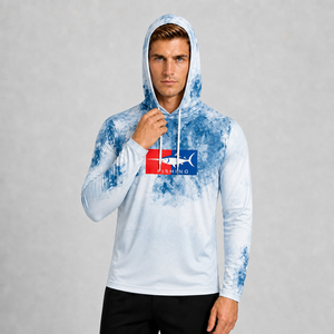 Sudadera con Capucha de Pesca de Manga Larga para Hombre, Impresión por Sublimación, Protección Solar UPF 50 Anti-UV, Camisa para Actividades al Aire Libre - Product Image 2